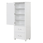Bathroom Freestanding Storage Cabinet with Drawers and Adjustable Shelf