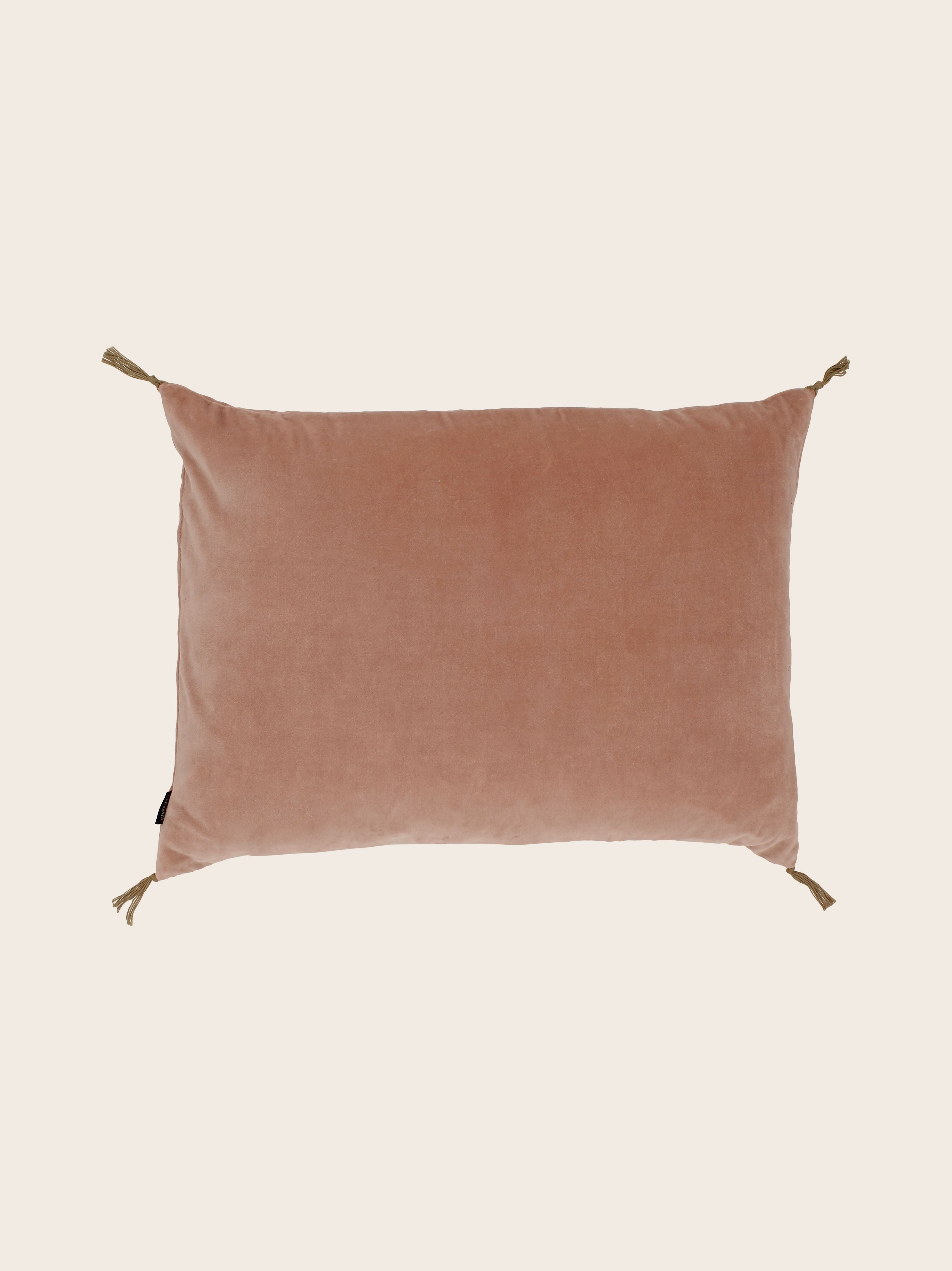 Washed velvet cushion cover
