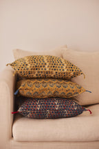 Ajrak cushion cover