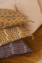 Ajrak cushion cover