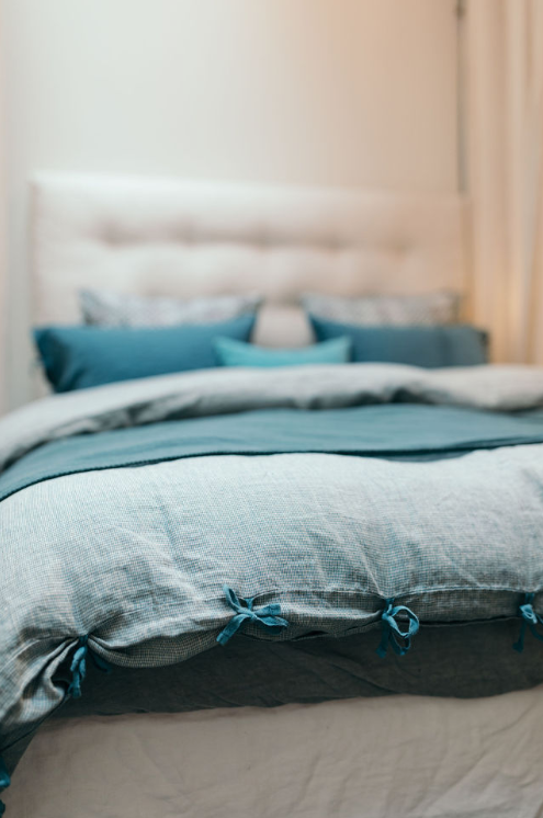 Sarta Duvet Cover - Glacier