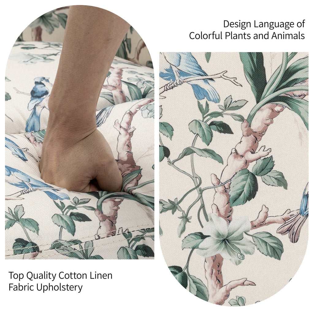 29'' W Pattern Swivel Glider Manual Push Back Recliner Chair Set of 2