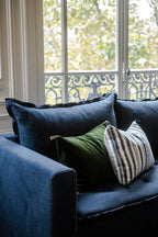 Washed velvet cushion cover