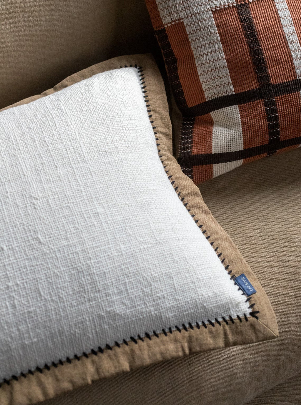 Khadi Black Cushion Cover