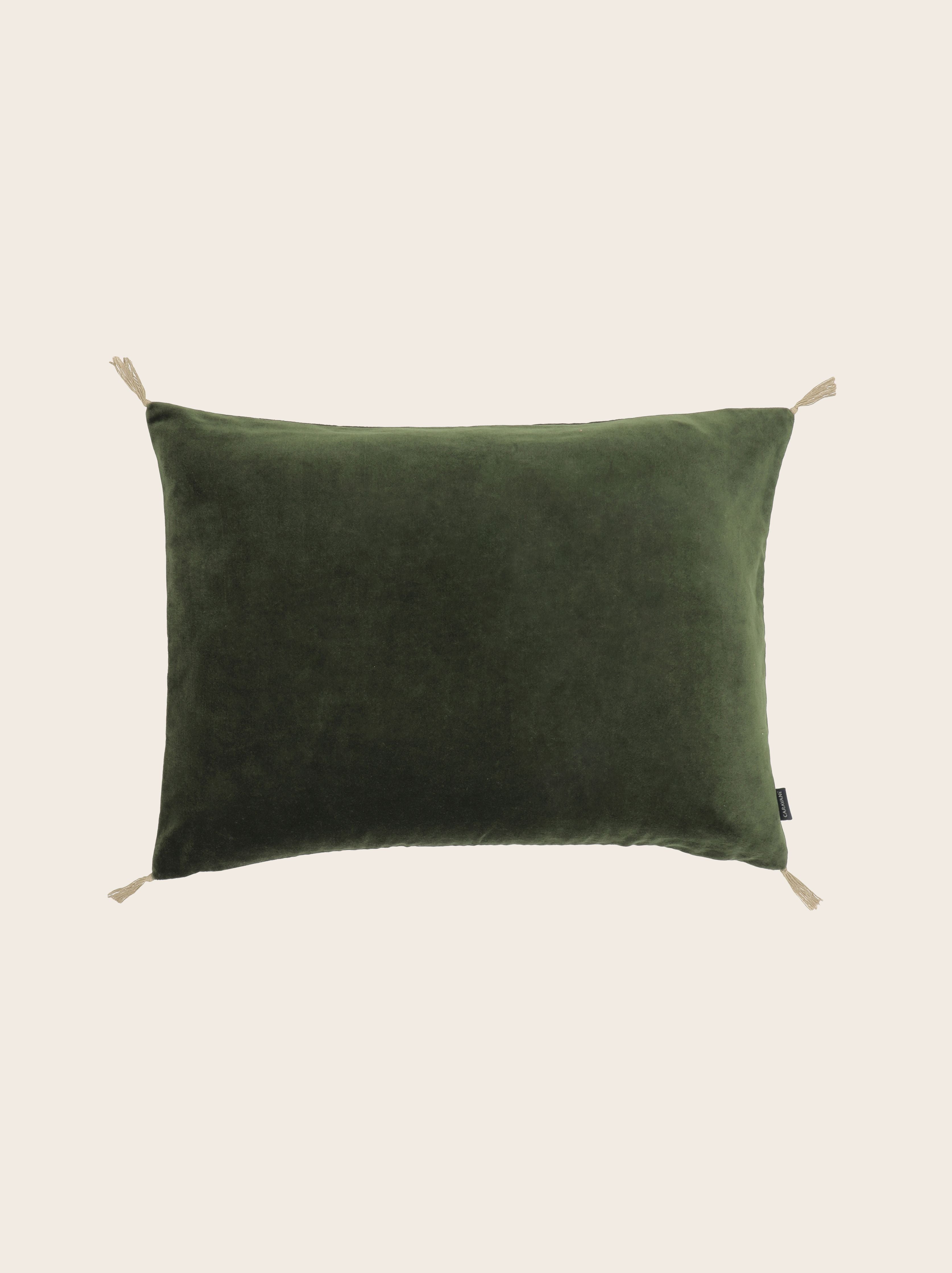 Washed velvet cushion cover