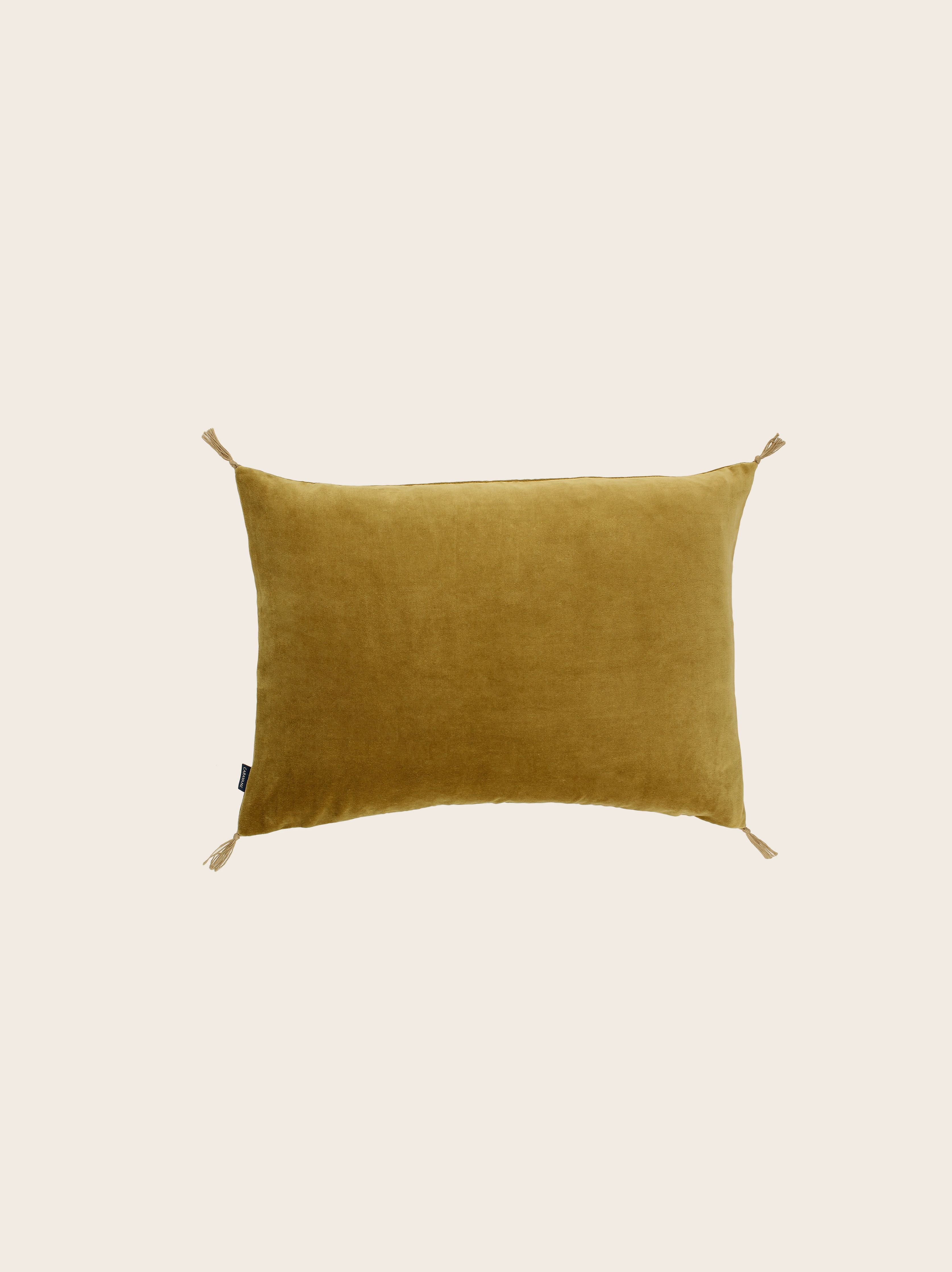 Washed velvet cushion cover