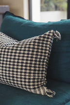 Houndstooth cushion cover