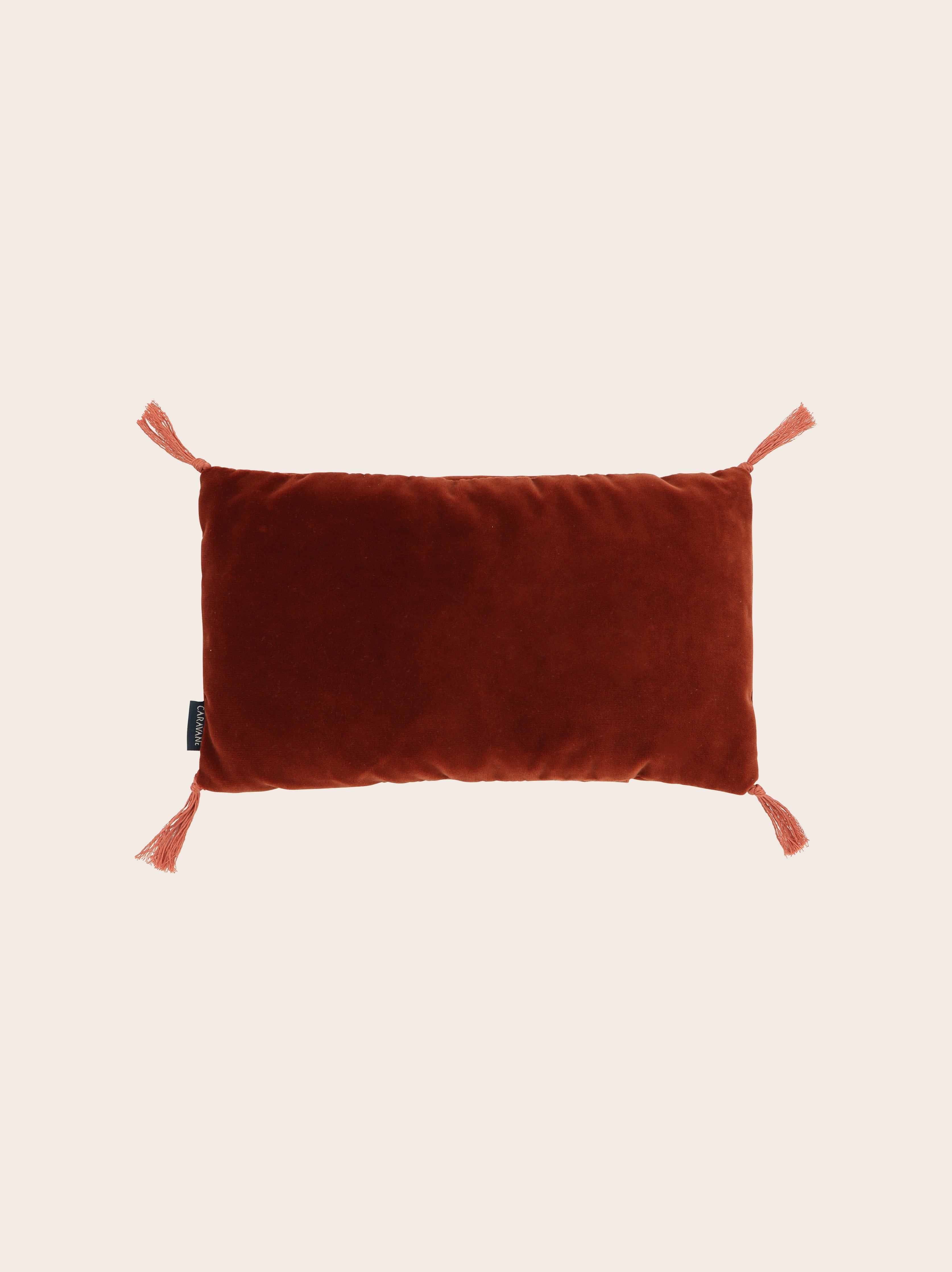 Cherry pits in cotton velvet