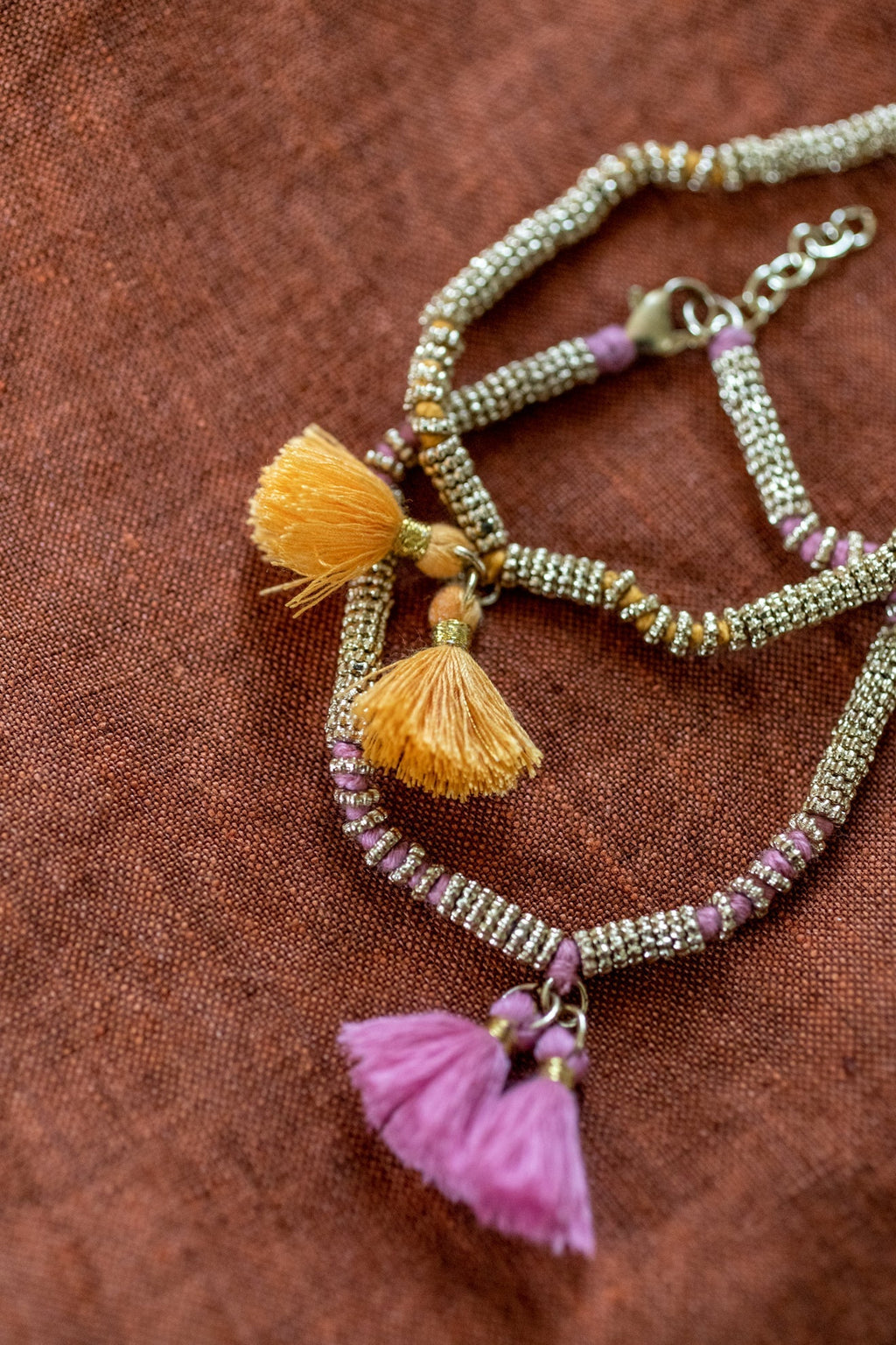 Double tassel bracelet