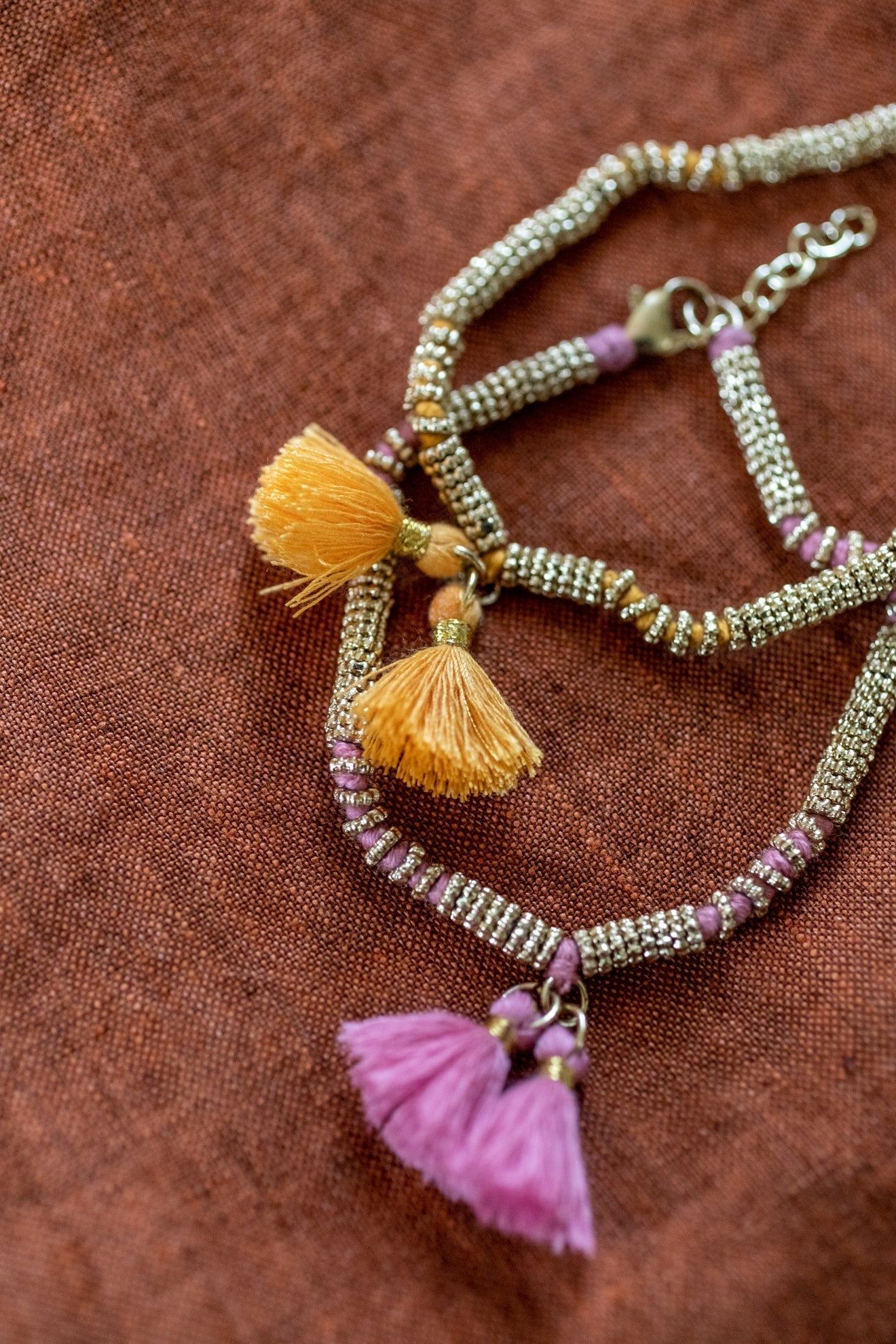 Double tassel bracelet