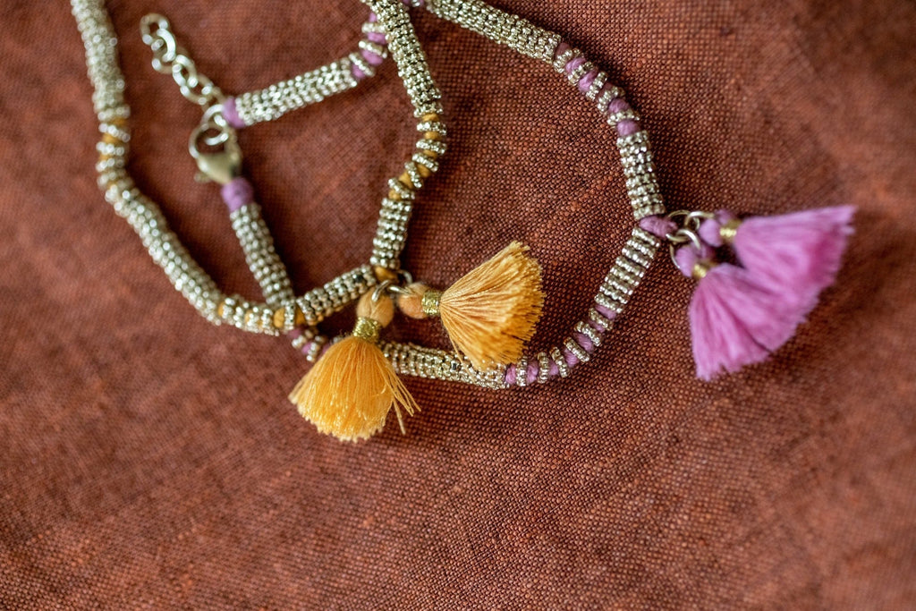 Double tassel bracelet