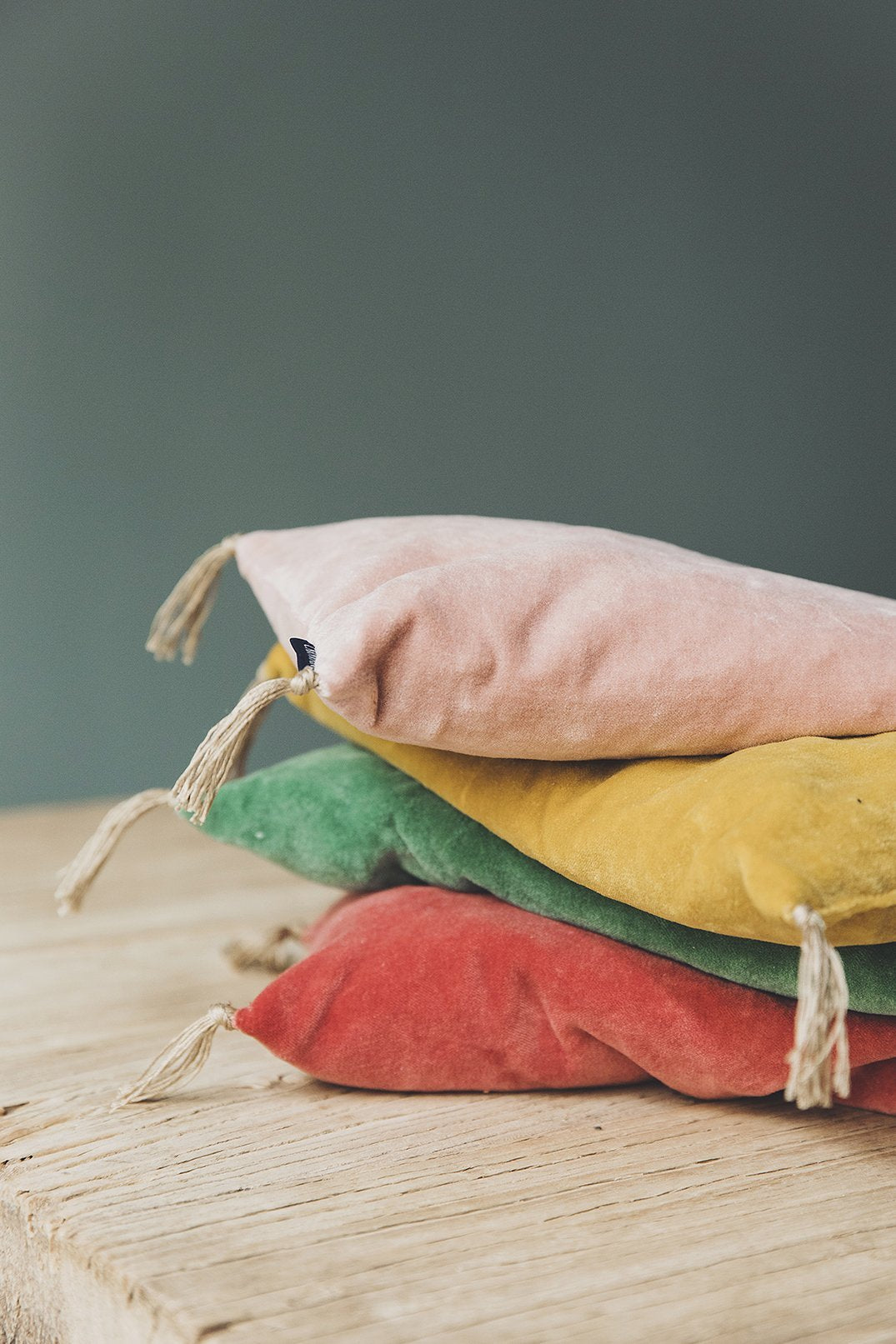 Washed velvet cherry pits