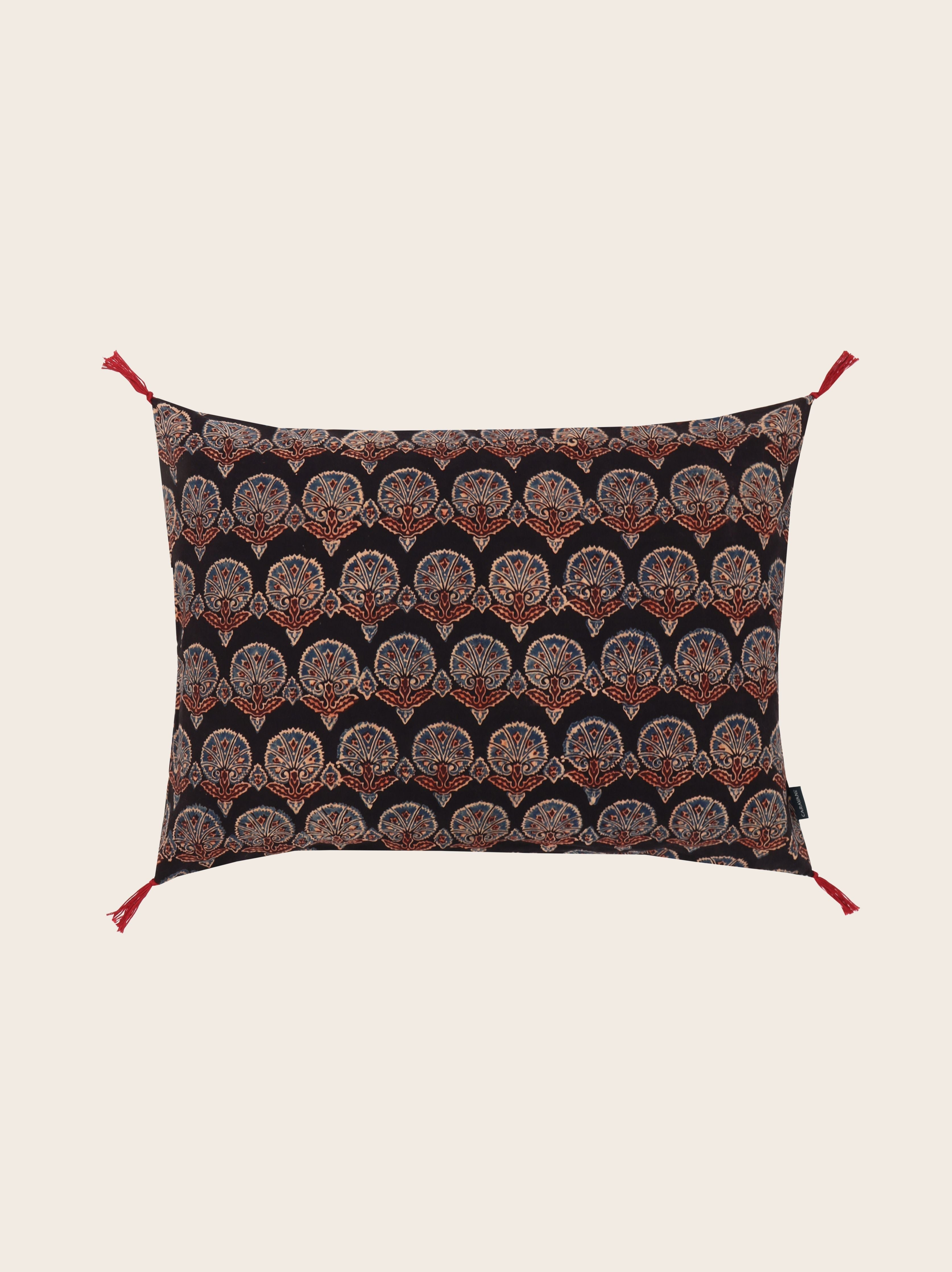 Ajrak cushion cover