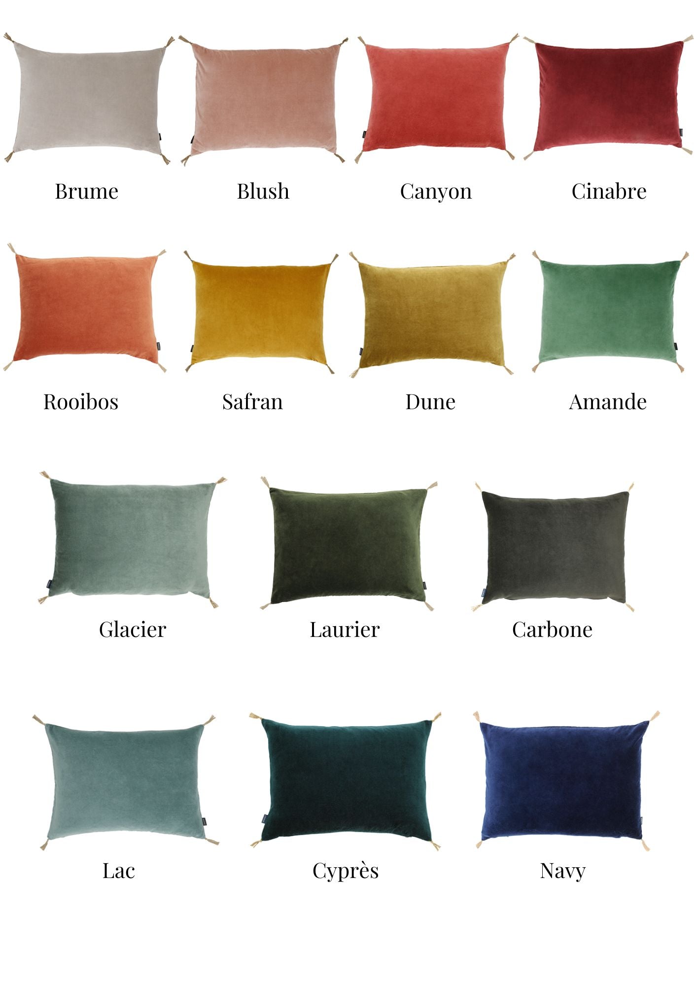 Washed velvet cushion cover